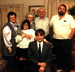 Becky Clabaugh, Amanda Clabaugh, Julia (Judy) Kish Dorrough, Matthew Clabaugh, Bruce Dorrough, Mike Clabaugh, Family